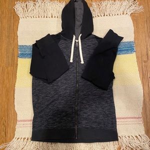 Black & Grey Zip-up Hoodie